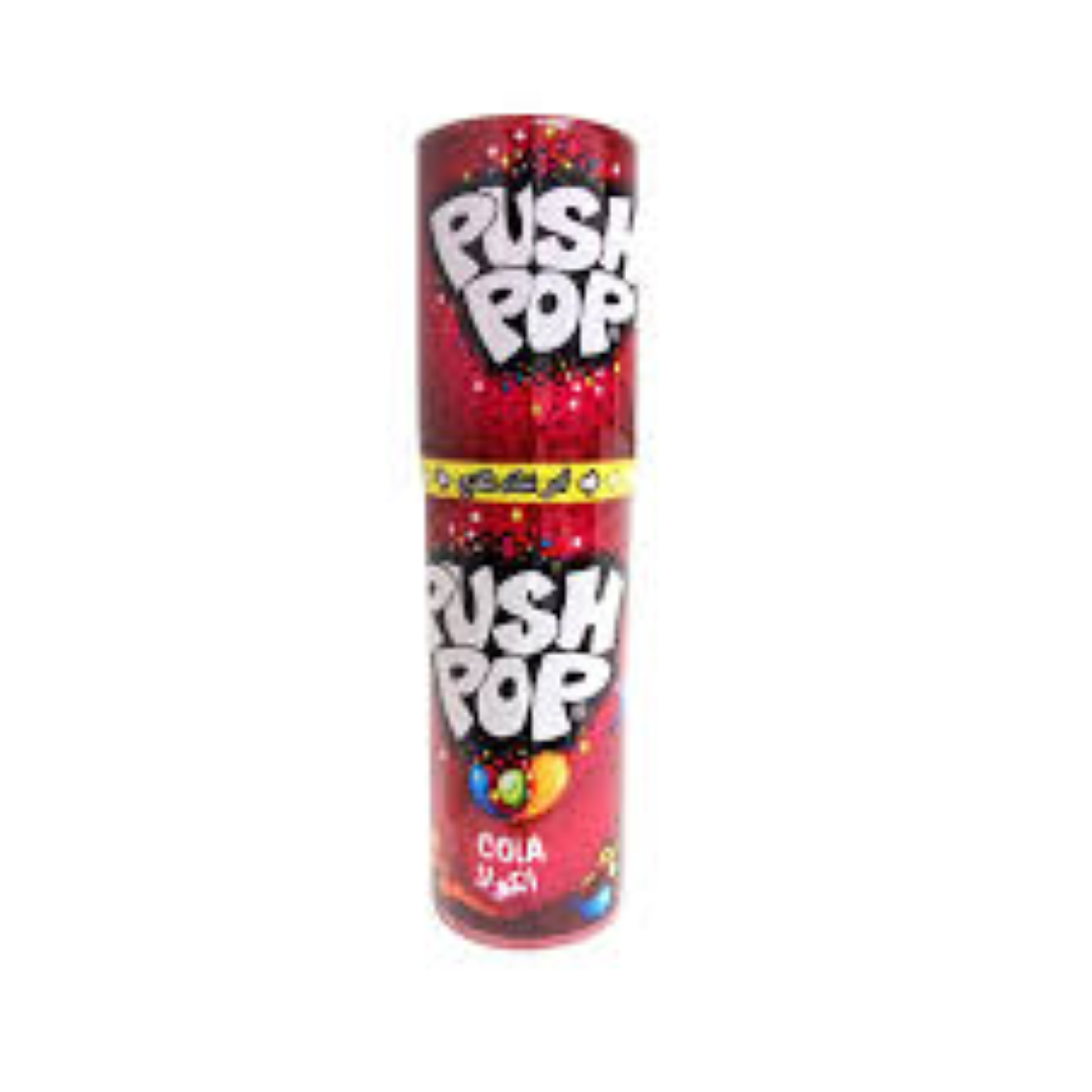 BAZOOKA PUSH POP RASPBERRY/COLA 15G